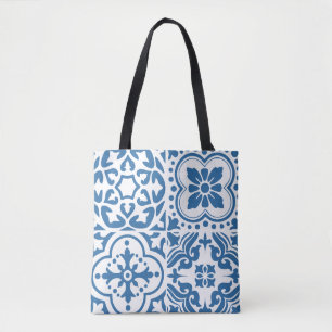 Tote Bag Carreaux bleu portugais 2