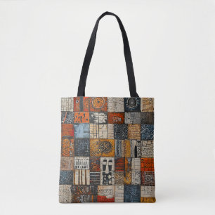 Tote Bag Carreaux de style égyptien sur un mur