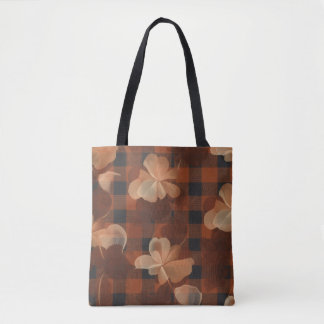 Tote Bag Carreaux en fleurs