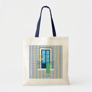 Tote Bag Carrelage portugais et balcon de fenêtre avec oise