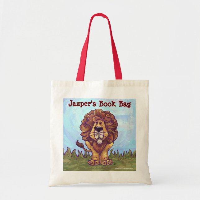 Tote Bag Cartable personnalisé par lion d'amusement (Devant)
