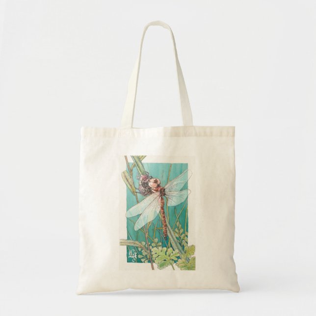 Tote Bag Carte 6 de libellule (Devant)