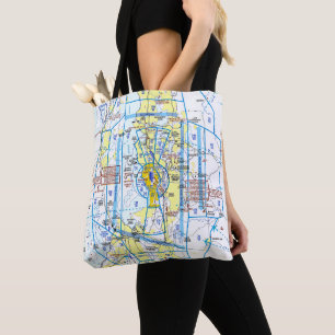 Tote Bag Carte aéronautique