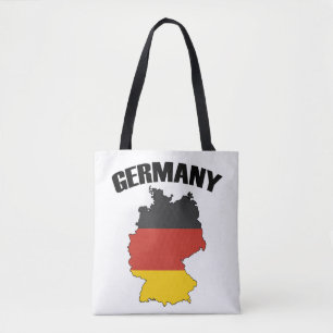 Tote Bag Carte Allemagne - Drapeau allemand - Deutschland T