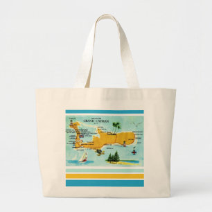 Tote Bag Carte ancienne des îles Grand Cayman