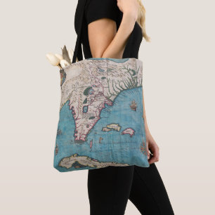 Tote Bag Carte antique de la Floride et du Cuba