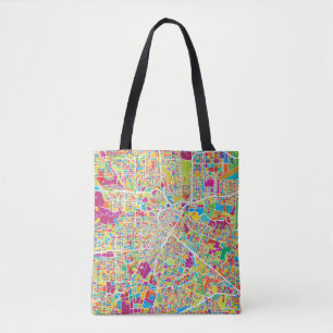 Tote Bag Carte au néon de Houston, le Texas  
