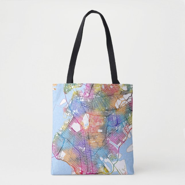 Tote Bag Carte Brooklyn New York (Devant)
