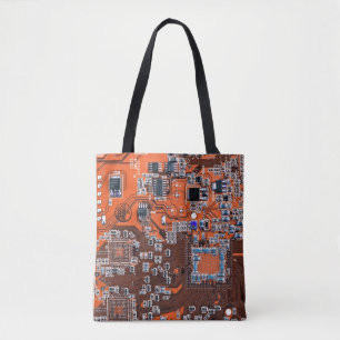 Tote Bag Carte circuit imprimé circuit orange PCB