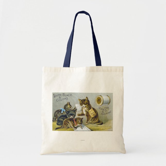Tote Bag Carte commerciale de fil, 1880 (Devant)