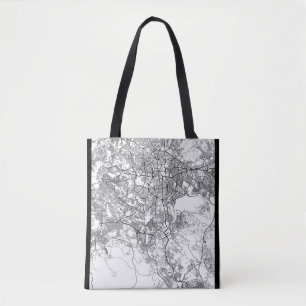 Tote Bag Carte d'Addis-Abeba Éthiopie