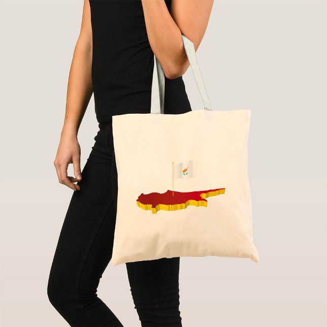 Tote Bag Carte de Chypre (Créateur téléchargé)