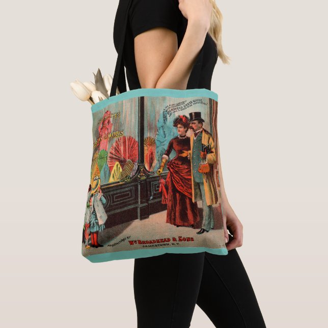 Tote Bag carte de commerce William Broadhead & Sons habille (De près)