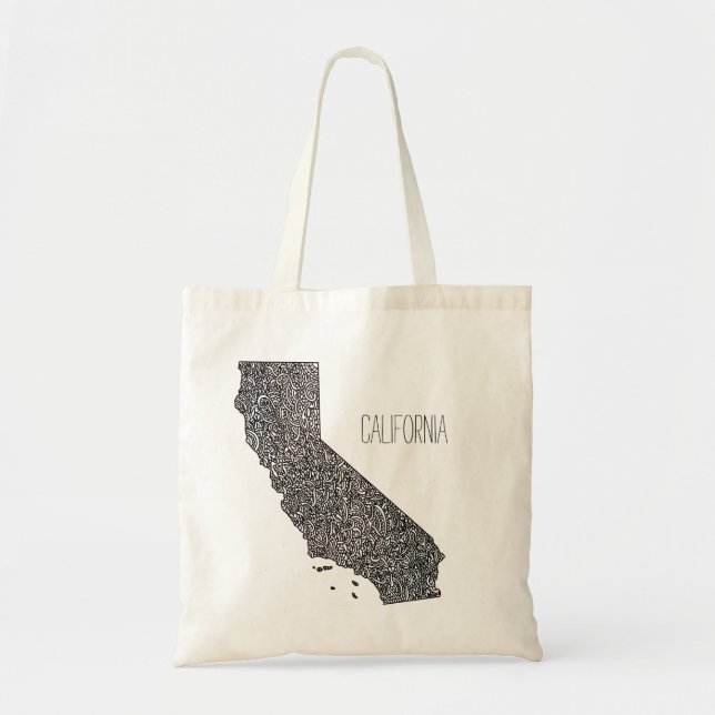 Tote Bag Carte de la Californie (Devant)