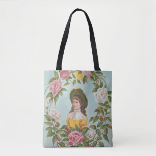 Tote Bag Carte de la Saint-Valentin allemande vintage kitsc