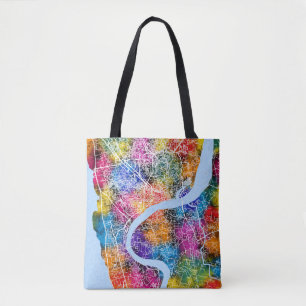 Tote Bag Carte de la ville de Bangladesh