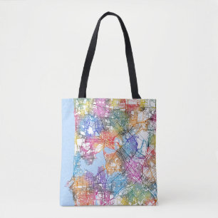 Tote Bag Carte de la ville de Perth Australie