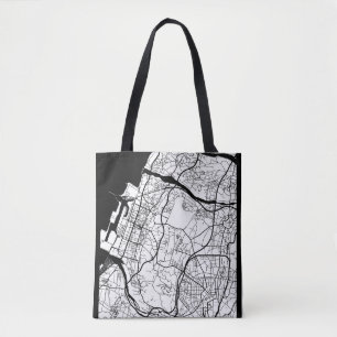 Tote Bag Carte de la ville de Taichung Taïwan