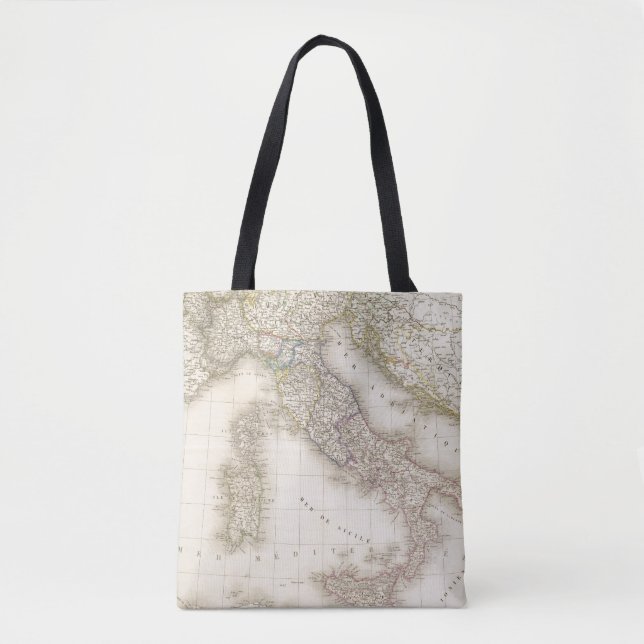 Tote Bag Carte de l'Italie (Devant)