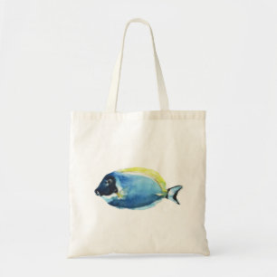 Tote Bag Carte de Poisson Tang Bleu Poudre