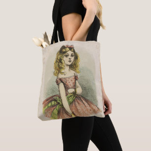 Tote Bag Carte de Saint-Valentin romantique rétro, 19e sièc