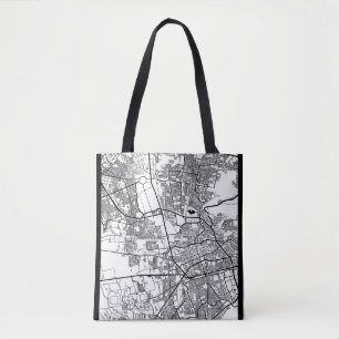 Tote Bag Carte de Santiago de Querétaro Ville de Mexico