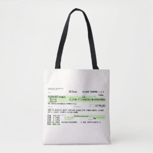 Tote Bag Carte d'embarquement - Rétro