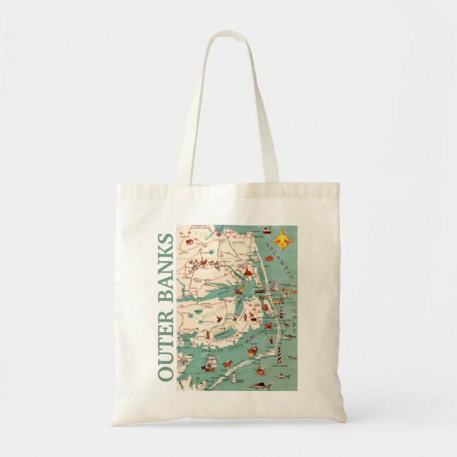 Tote Bag Carte des banques extérieures (Devant)