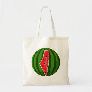 Tote Bag Carte du drapeau de la pastèque palestinienne. Pal