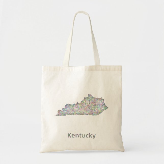 Tote Bag Carte du Kentucky (Devant)