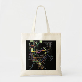 Tote Bag Carte du métro de New York City Art I Heart NY Sou