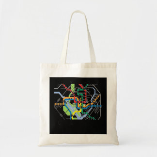 Tote Bag Carte du métro Washington DC Art Gift City Rail Tr