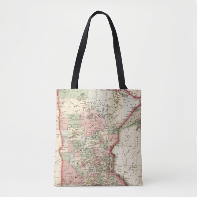 Tote Bag Carte du Minnesota par Mitchell (Devant)