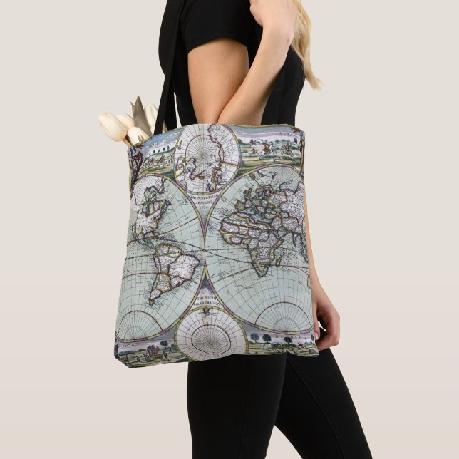 Tote Bag Carte du monde (De près)