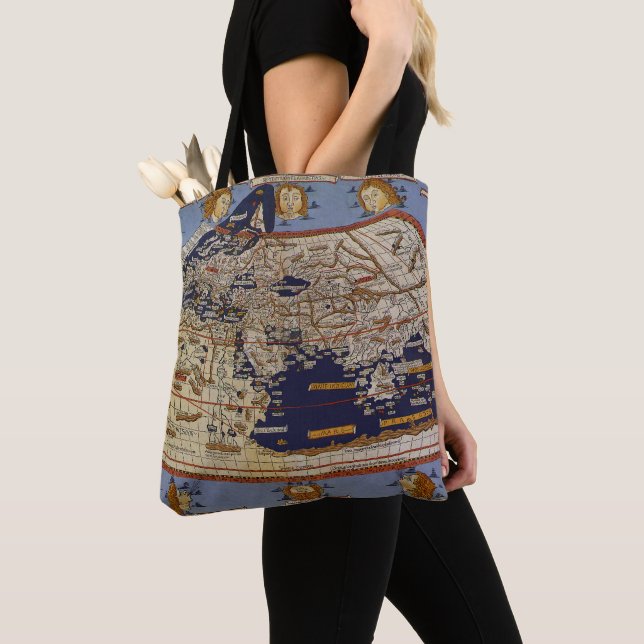 Tote Bag Carte du monde antique Ptolémée, Johannes d'Arnshe (De près)
