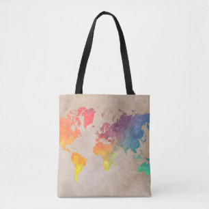 Tote Bag Carte du monde Fourre-tout #map