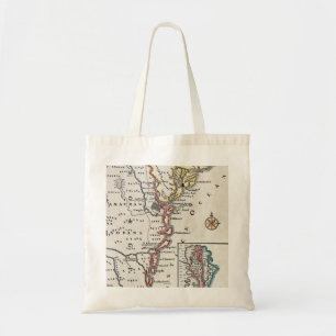 Tote Bag Carte : L'Amérique du Nord, C1700