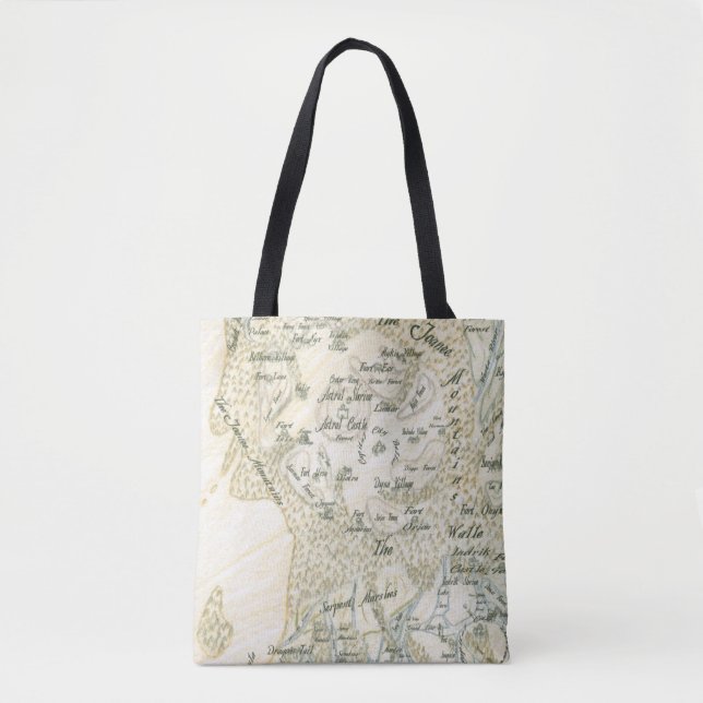Tote Bag Carte marquée de Trino (Devant)