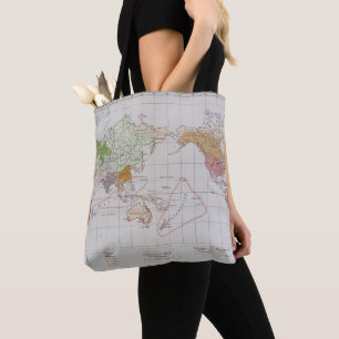 Tote Bag Carte montrant les langues du monde