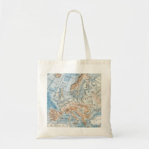 Tote Bag Carte physique de l'Europe (1916)