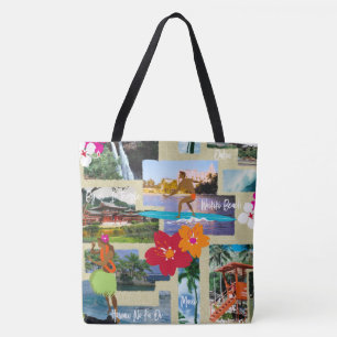 Tote Bag Carte postale Vintage Hawaïenne Aloha Paradise