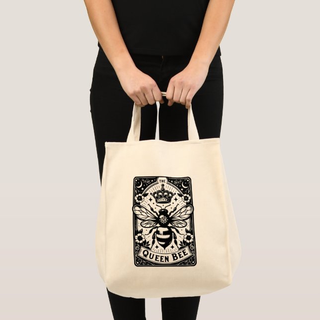 Tote Bag Carte Queen Bee Tarot (Devant (produit))