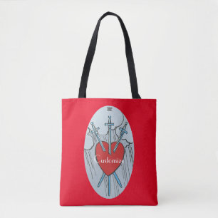 Tote Bag Carte Tarot 3 épées Thunder_Cove