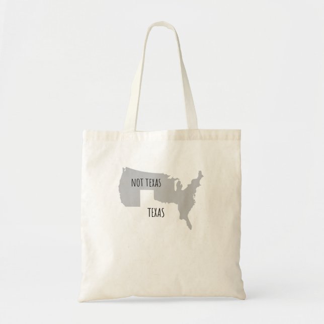 Tote Bag Carte Texas Not Texas With America (Devant)