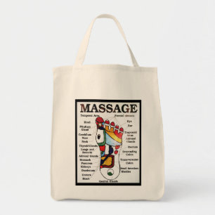 Tote Bag Carte thaïlandaise de réflexothérapie de ~ de