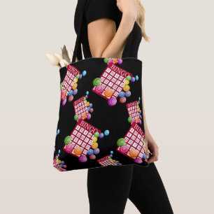Tote Bag Cartes de bingo-test et boules de bingo-test sur