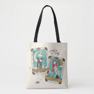 Tote Bag Cartes de Tarot Jack & Sally Star Crossed Lovers