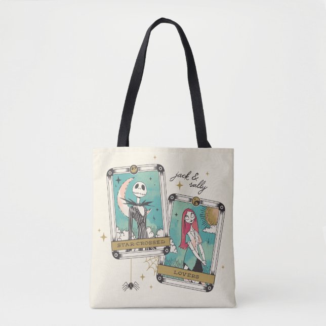 Tote Bag Cartes de Tarot Jack & Sally Star Crossed Lovers (Devant)