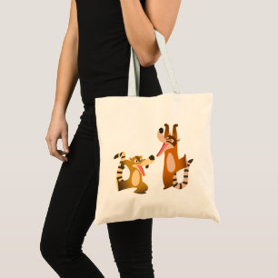 Tote Bag Cartoon joyeux Cute Coatimundis