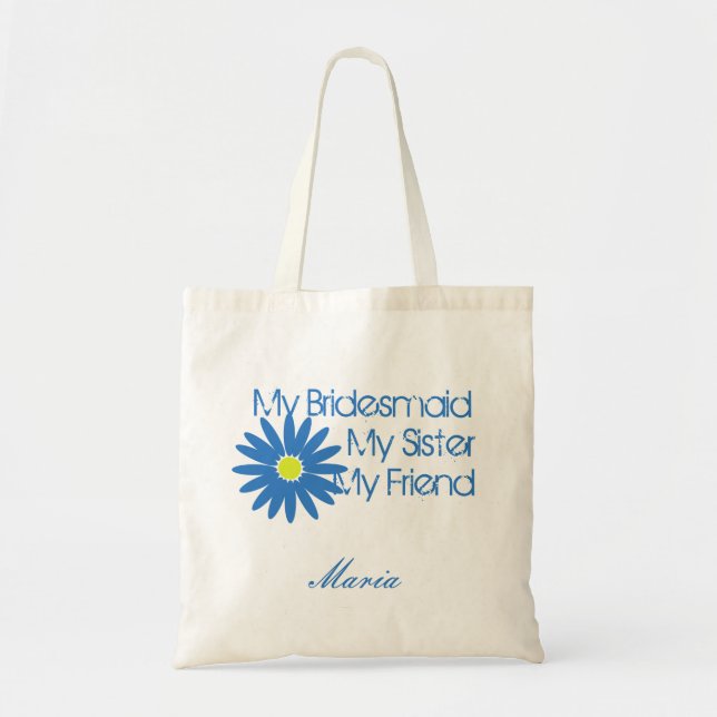 Tote Bag Cascade bleue/ personnalisable (Devant)